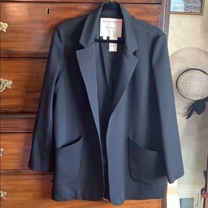 Beautiful black blazer,never worn, sz 10 Anthro